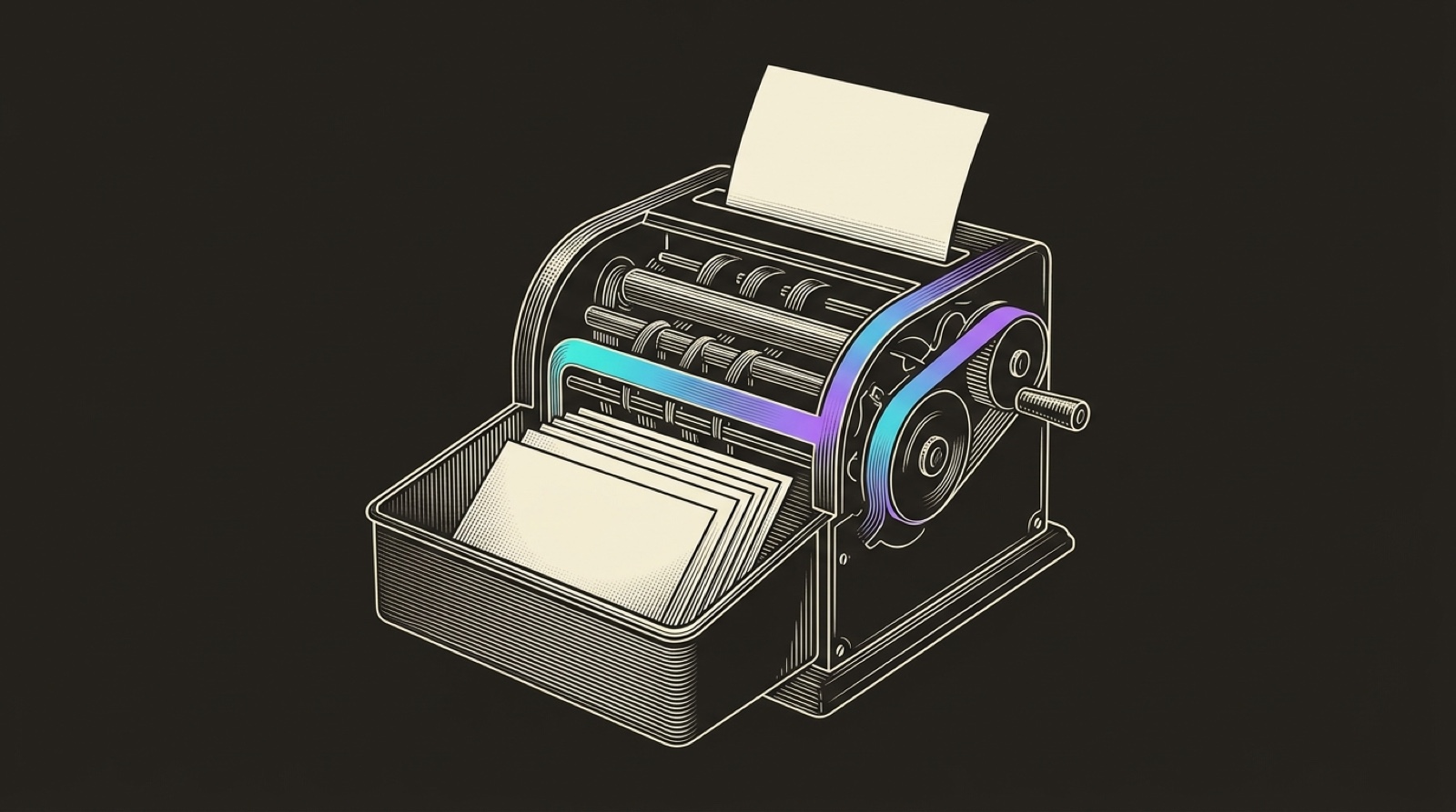 Line-engraving of the backlink ballot counter after the strongest votes have been counted, one clean result card lifted toward the ranking slot: authority earned by quality, timing, and steady outreach.